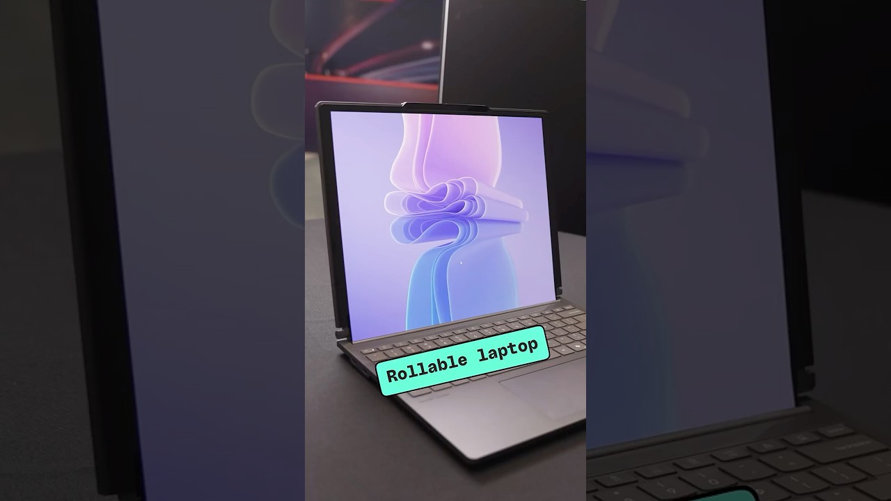 This is the new rollable laptop, the Lenovo ThinkBook Plus Gen 6 Rollable.