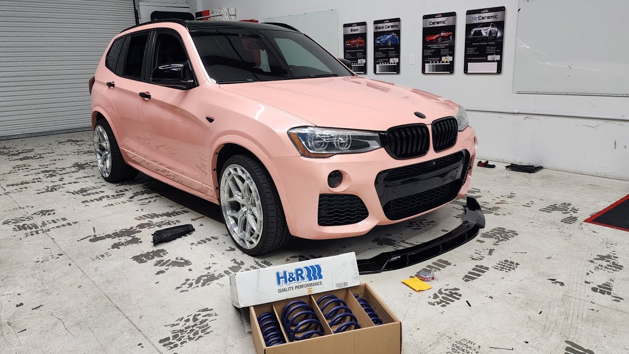 Part 1 Lowering BMW X3 F25 with H&R springs #BMW #x3 #diy