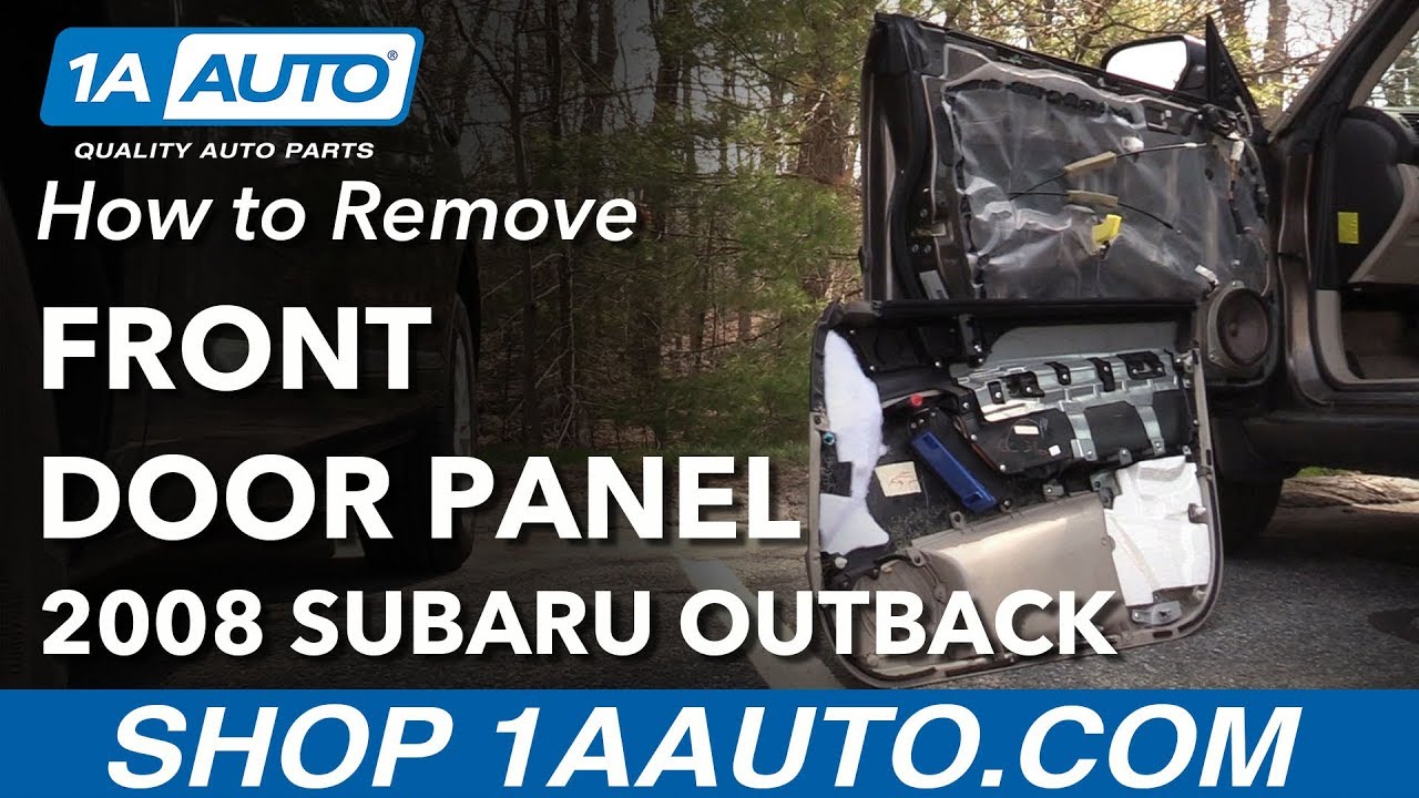 Как снять переднюю панель двери со стороны водителя на Subaru Outback 04-09