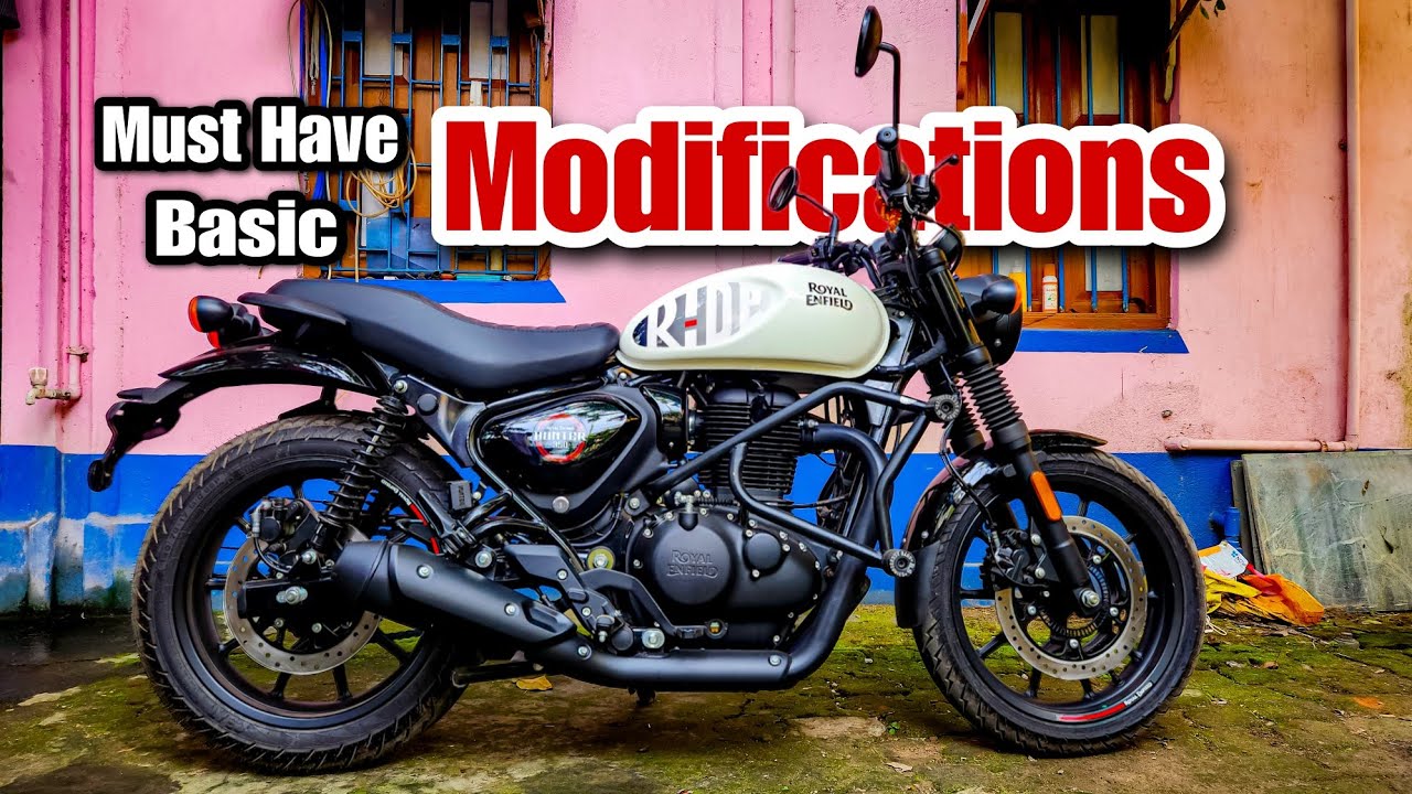 Royal Enfield Hunter 350 Modifications that is a Must have | Hunter 350 Must have Accessories 🤫