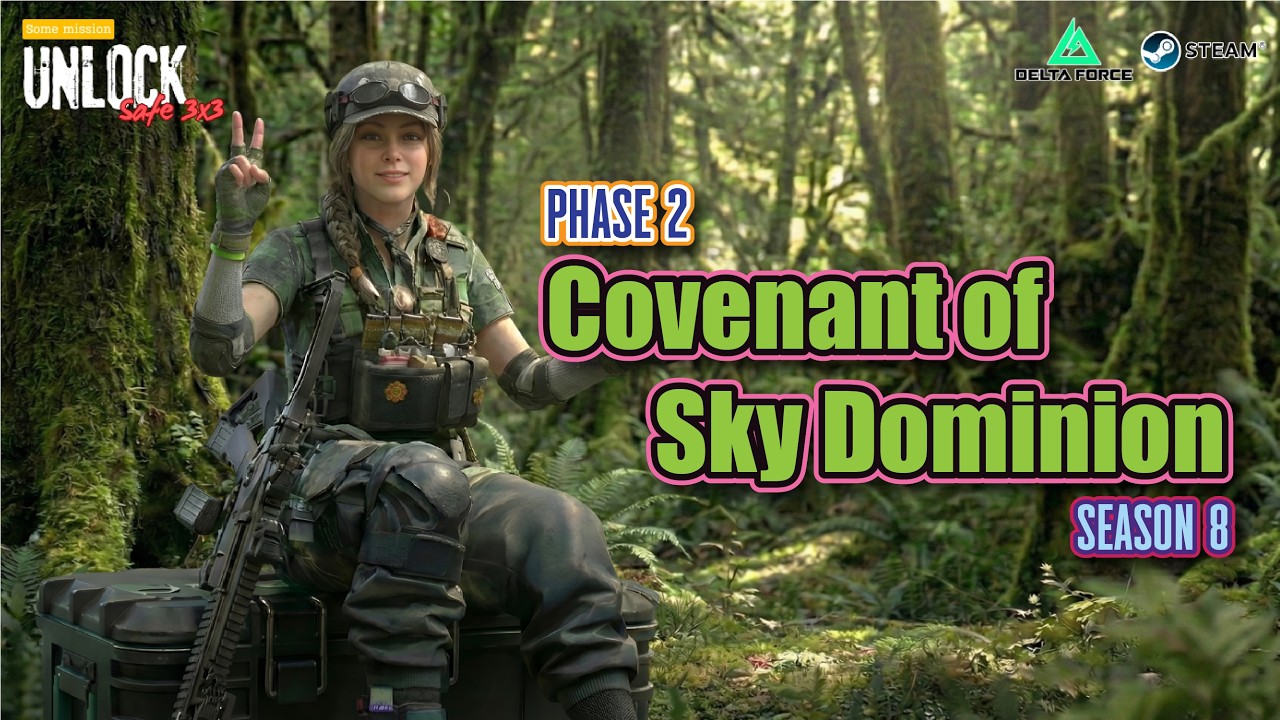 [ PHASE 2 - COVENANT OF SKY DOINION ] Unlock safe box 3x3 [Season8] Delta force ปลดล็อคเซฟ 9 ช่อง