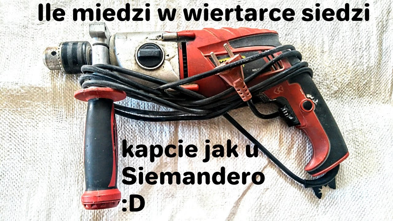 Wiertarka na złom | odzysk metali kolorowych | recykling | Pozdrowienia dla Siemandero