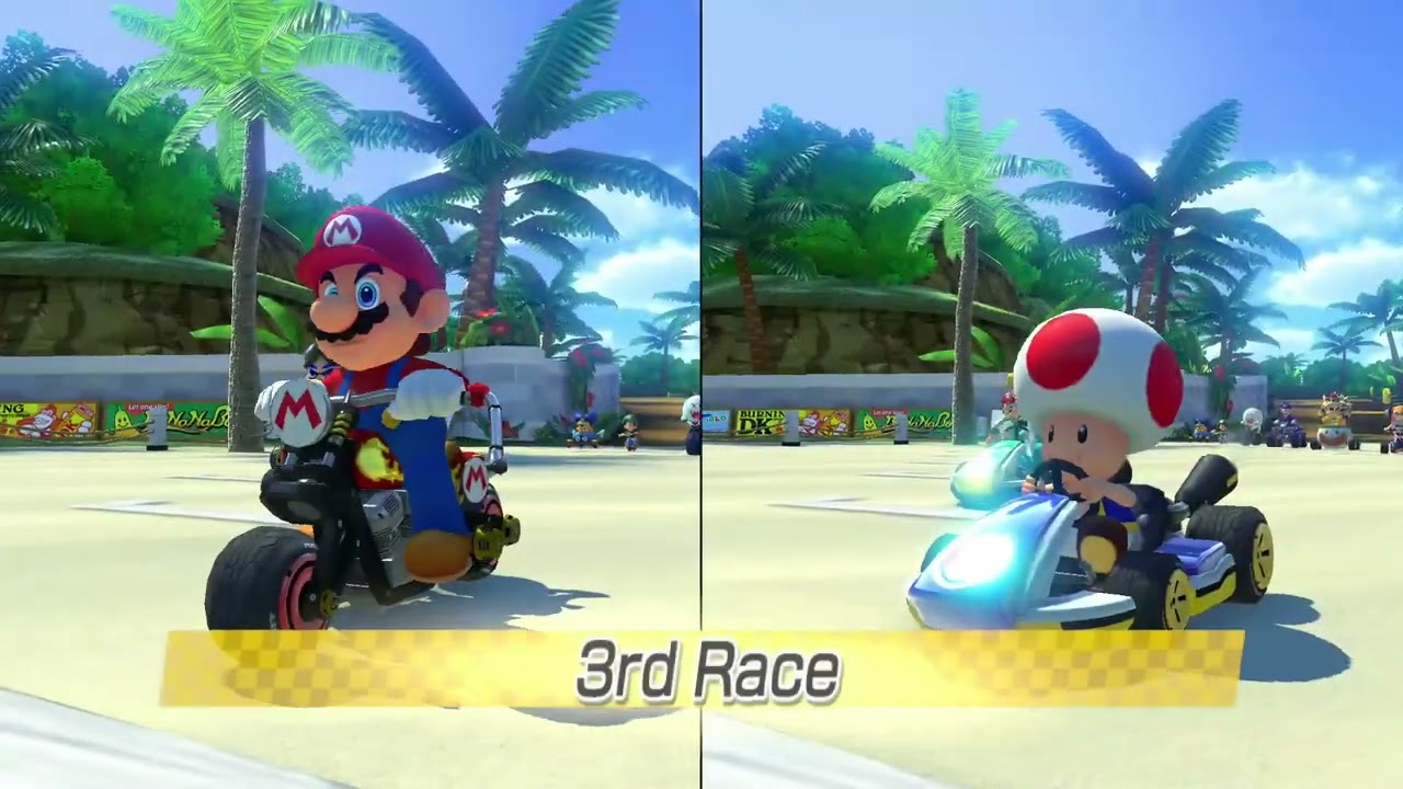 Mario Kart 8 Deluxe – 2 Players Walkthrough 150 cc (Shell Cup)