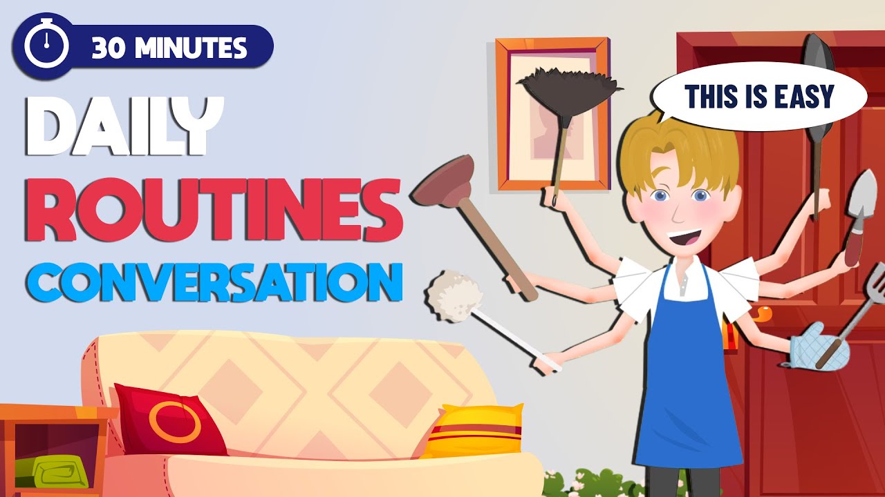 Daily English Conversations for English Speaking Practice (A1-A2) | House’s Chores | English Story