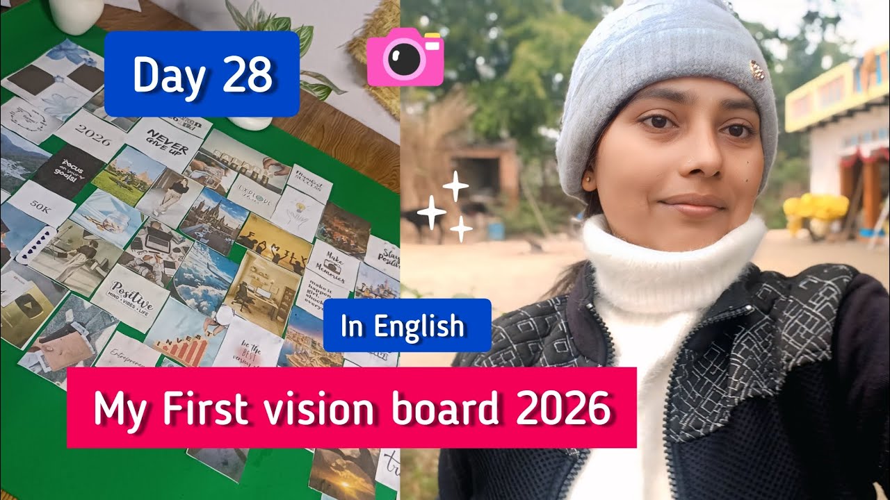 Making my First ever Vision Board for 2026 ✨ 💖 How I manifest my goals