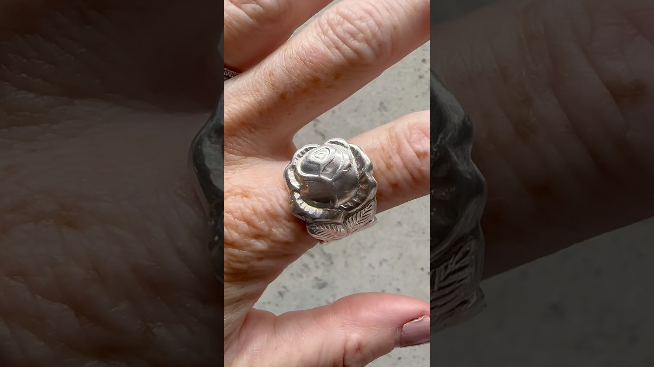 Making a rose spoon ring! 