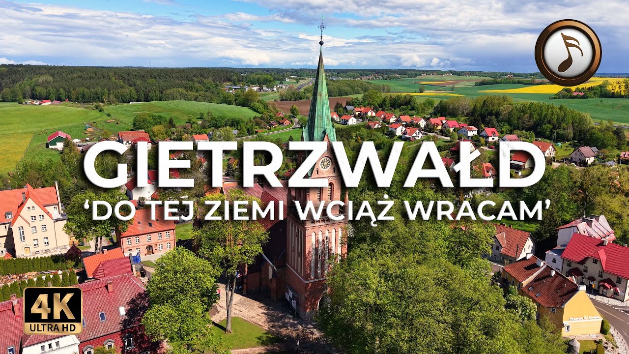 Gietrzwałd z lotu ptaka | Gietrzwałd - Do tej ziemi wciąż wracam 🎵  | 2025 | LECE W MIASTO™ [4K]