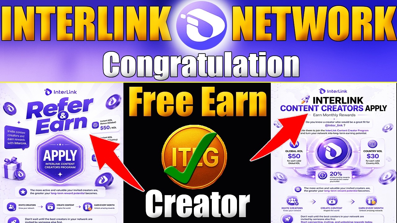 How to Join Content Creator in Interlink Network? Earn ITLG Rewards | Last Step Before Verification!