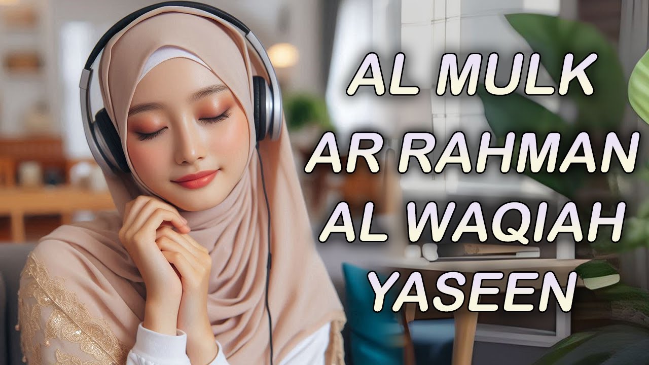 Melodious Quran Recitation for Sleep Surah AL Mulk Al Waqiah Ar Rahman Yasin Calms the Heart & Mind