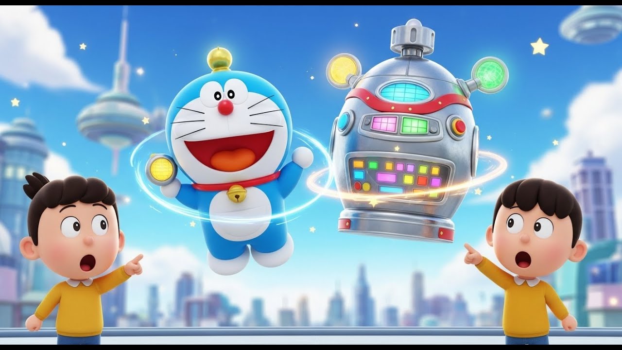Doraemon’s Time Machine Boogie 🚀🐱 | Funny and Fun Kids Nursery Rhyme Animation