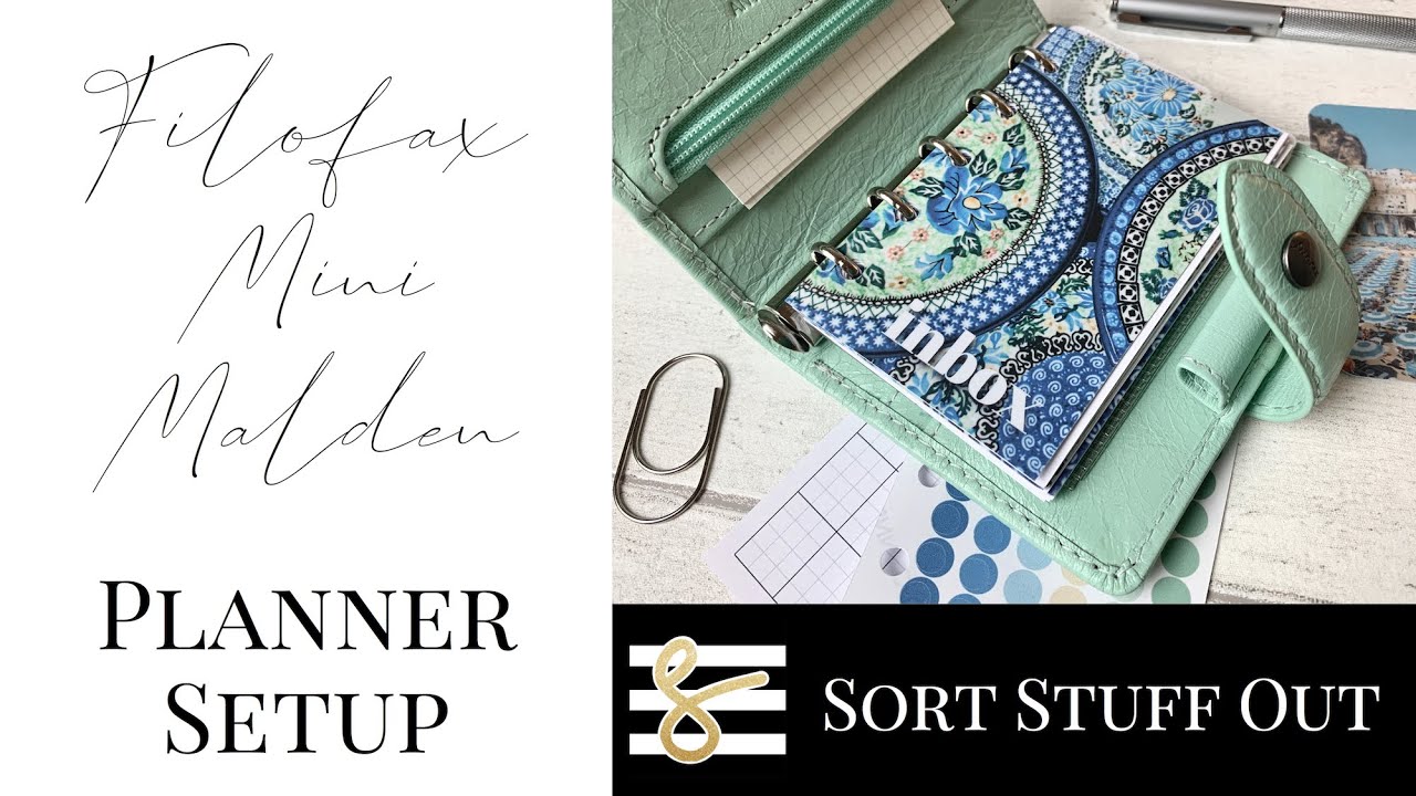 Filofax Mini Malden Wallet Setup - Plan With Me - Planner Wallet Flip Through