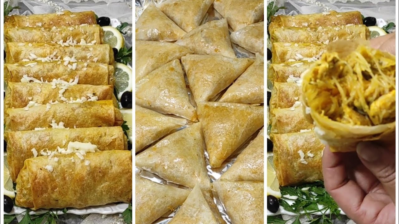 بريوات و سيكارات دجاج مالحين، بمذاق لا يقاوم و بطريقة التحضير مطيحش ليكم على البال