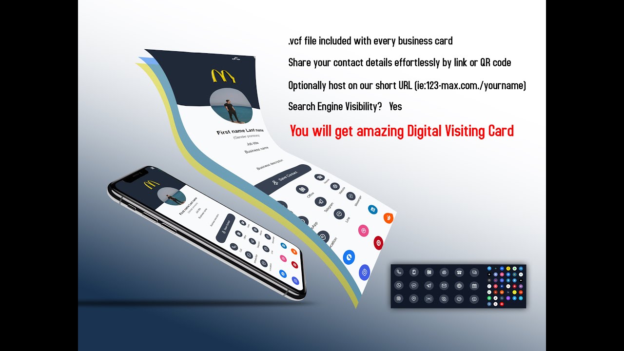 digital visiting card #digitalcards #visiting #visitincard