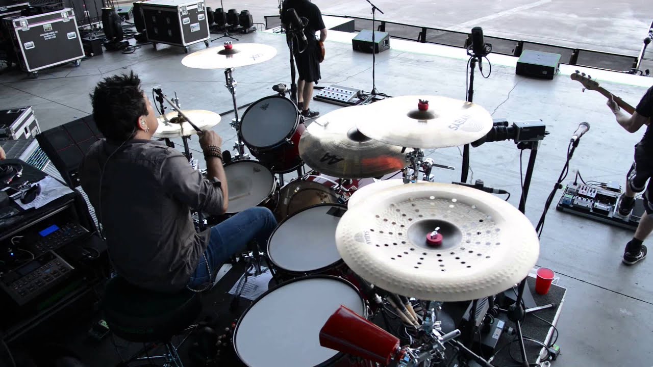 Drummer Rich Redmond performs 