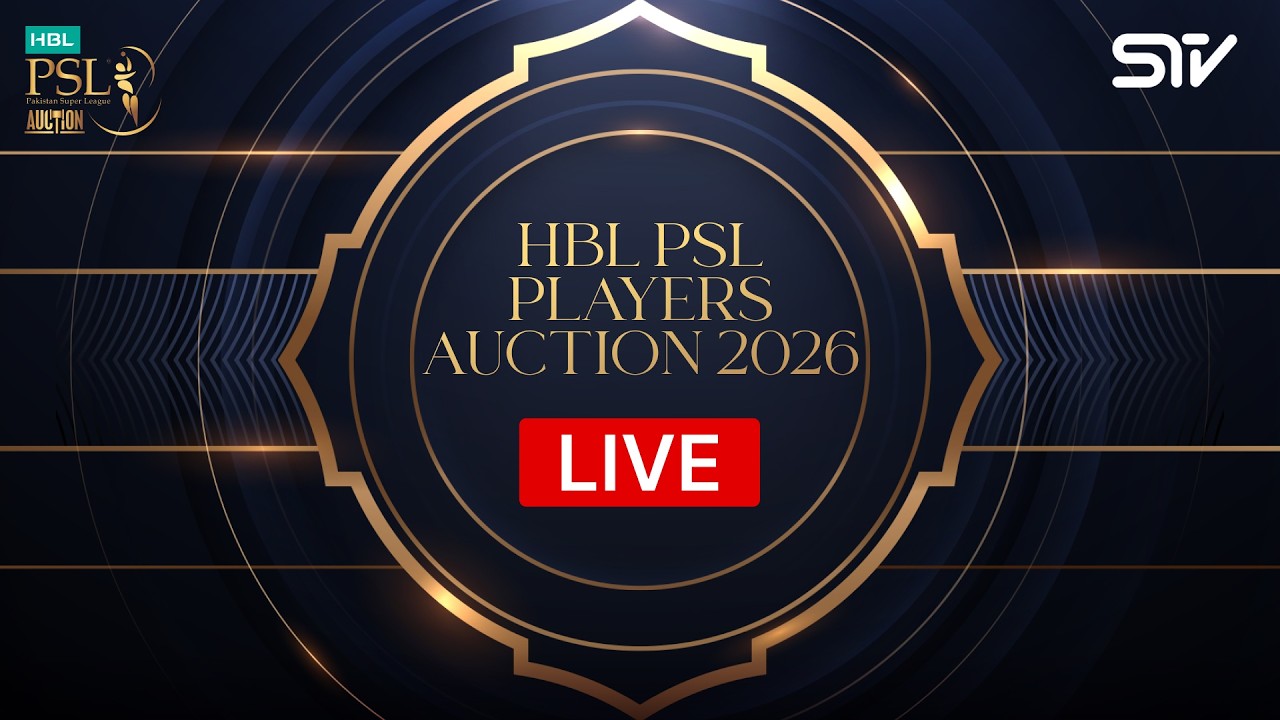 LIVE - HBL PSL 11 Players Auction 2026