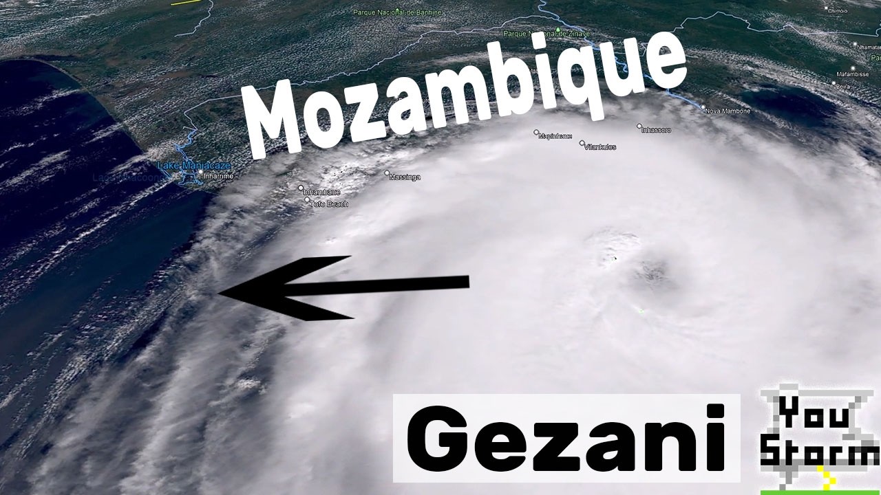 Tropical Cyclone Gezani perilously close to Mozambique