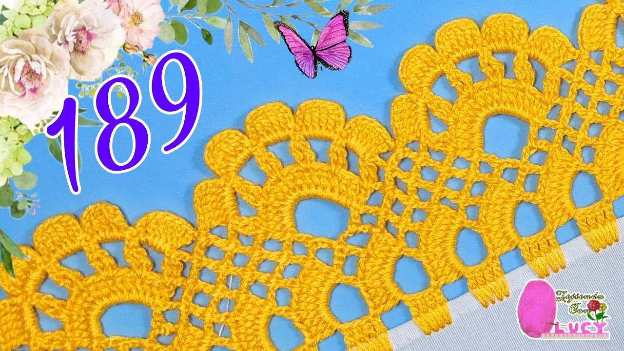 189/PUNTILLA DE 1 VUELTA , QUEDA ESPECTACULAR!!! 🌻🌷🌼🦋🐝