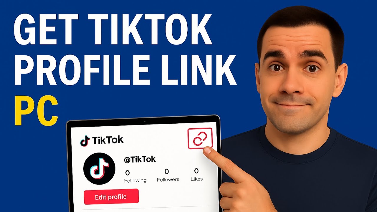 How To Get Your TikTok Profile Link on Laptop/PC/Desktop