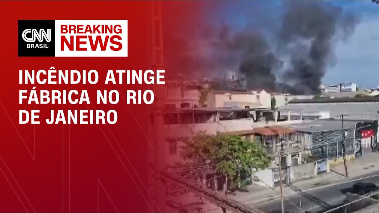 Incêndio atinge fábrica no Rio de Janeiro | CNN NOVO DIA