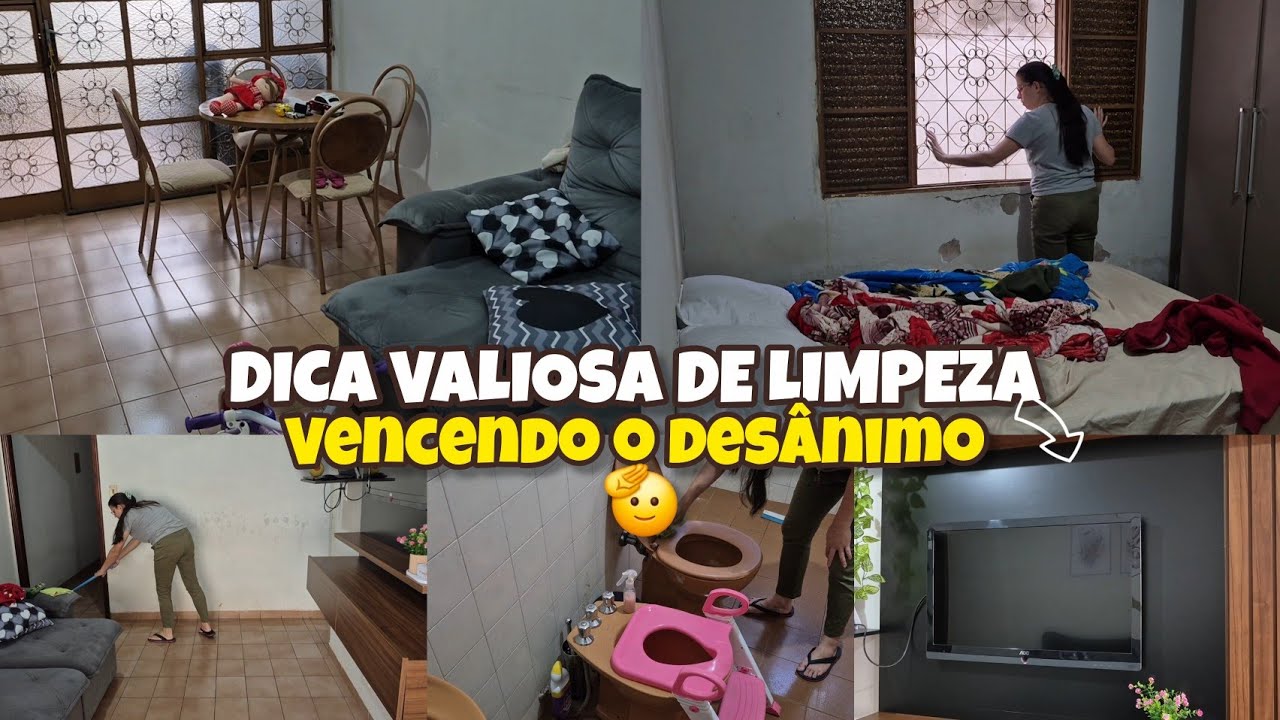 LIMPEZA DA CASA EM POUCO TEMPO | DICA DE LIMPEZA | CHEGA DE DESÂNIMO | VLOG DO DIA 