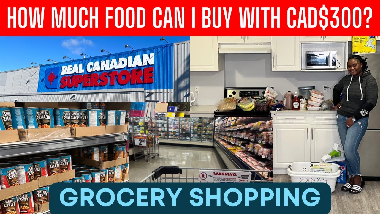 How much food can I buy in Canada 🇨🇦 with $300?