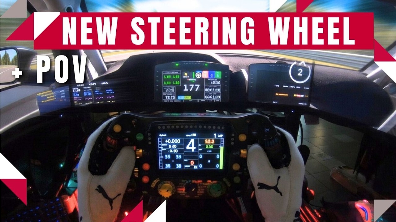 NEW Sim Lab - Mercedes AMG F1 Petronas Sim Steering Wheel POV!