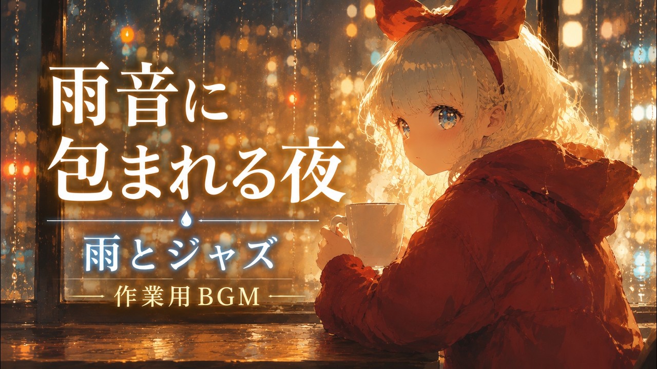 日曜ジャズ【作業用BGM】雨とジャズ | Night Ambient Jazz for Work & Study