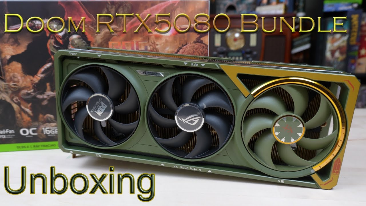 Asus ROG Astral RTX 5080 Doom Bundle Unboxing #pcgaming #asus #nvidia