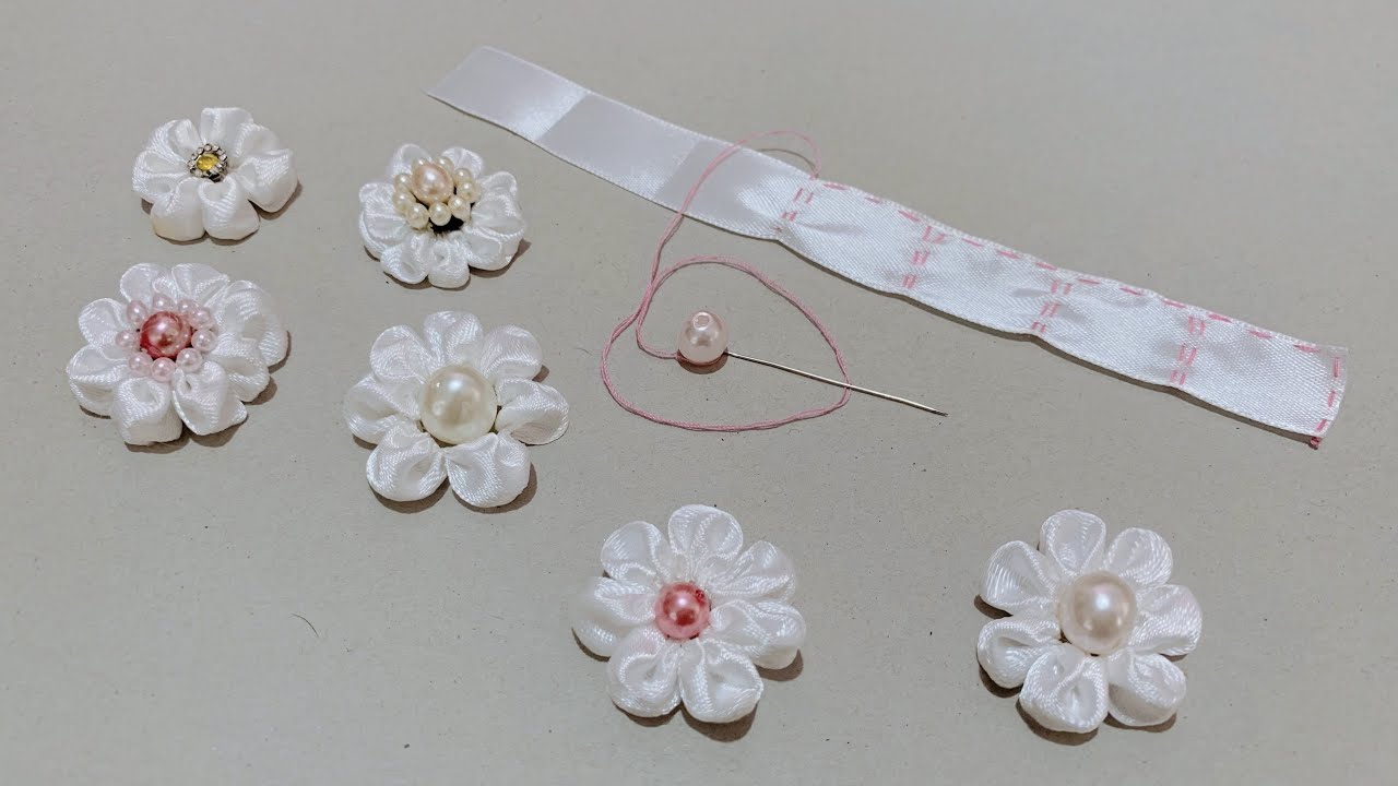 DIY Ribbon Flowers - How To Make Ribbon Flowers - Amazing Ribbon Flower Trick