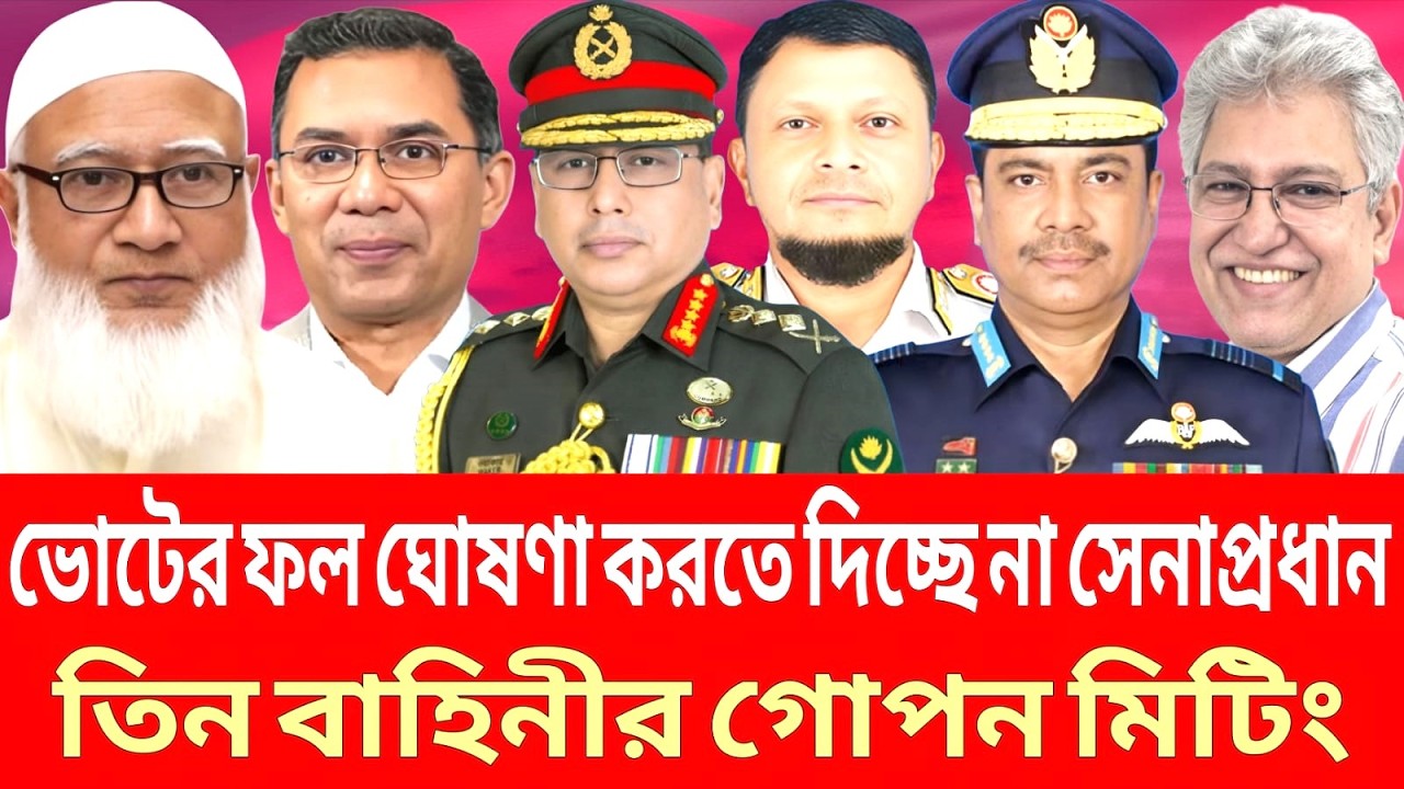 ভোটের ফল ঘোষণা করতে দিচ্ছেন না সেনাপ্রধান জরুরি বৈঠক হচ্ছে তিন বাহিনীর প্রধানের।Masud kamal talkshow