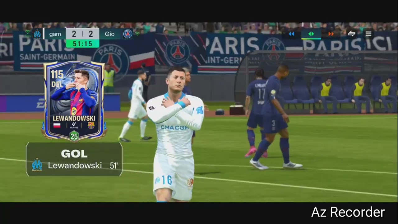 FC Mobile ⚽: PSG🔵🔴 VS Olympique de Marsella🔵⚪ Division Rivals🤝 Sobreviviendo⚠️⚠️en París🏟️🏟️
