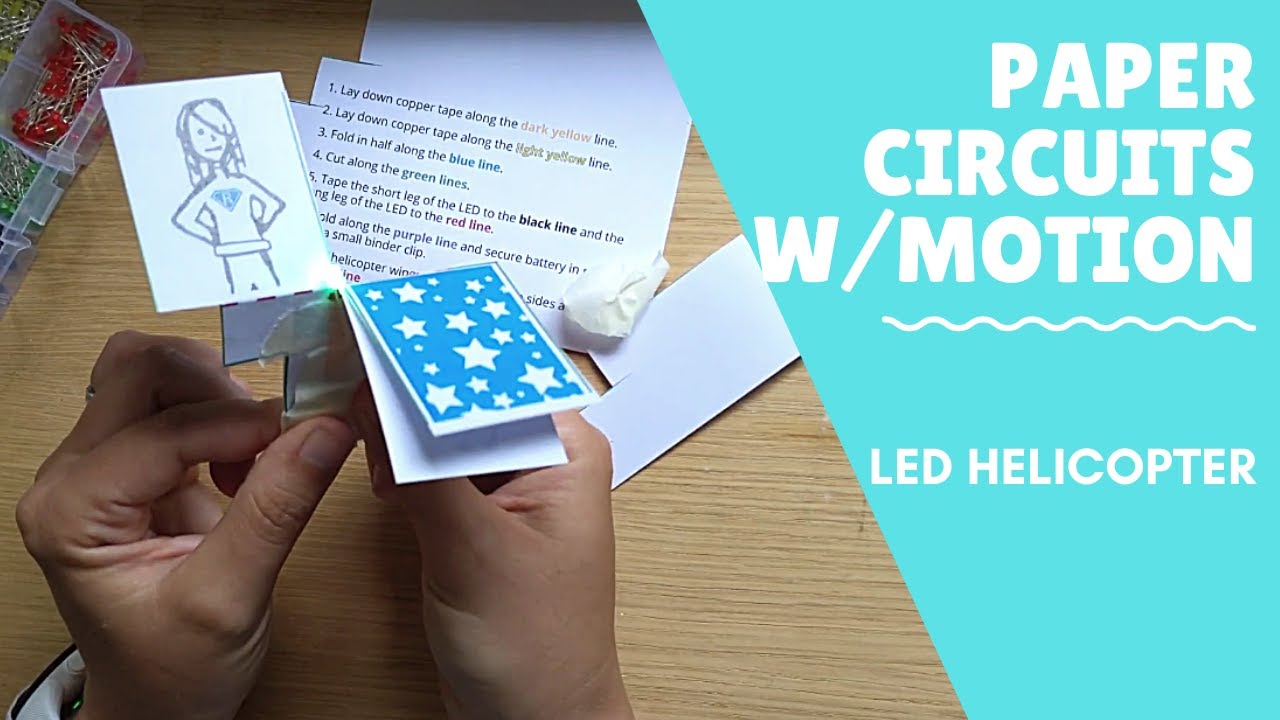 LED Helicopter Paper Circuit