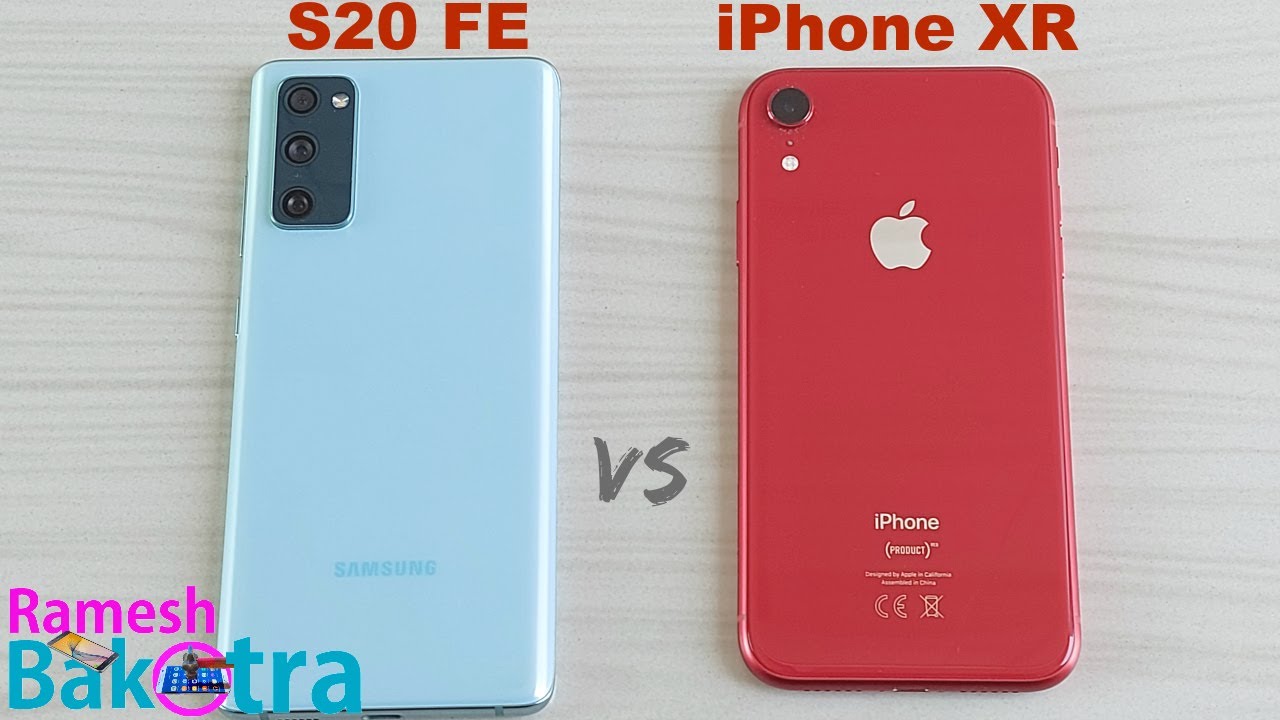 Samsung Galaxy S20 FE vs iPhone XR SpeedTest and Camera Comparison
