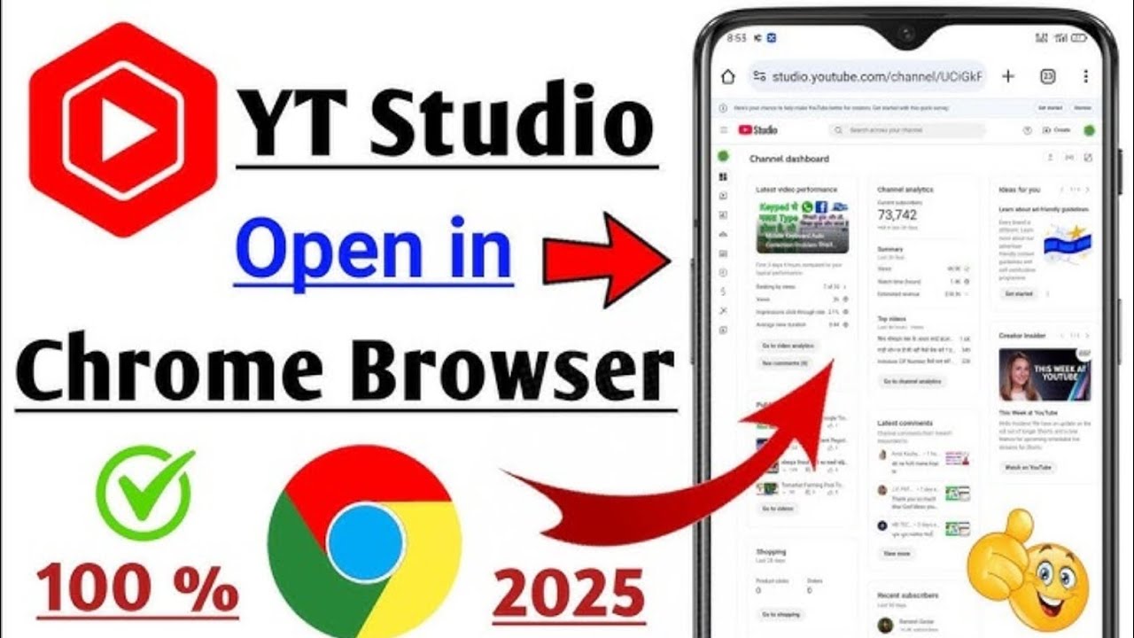 youtube studio chrome mein kaise kholenyt studio chrome me open kaise kare#shrots #youtubeshorts