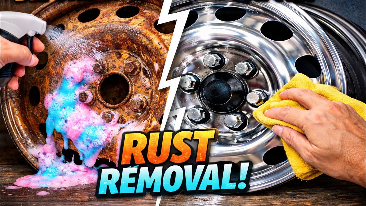Rust Removal Magic! Spray Foam Cleans Rust Instantly | Satisfying Before & After