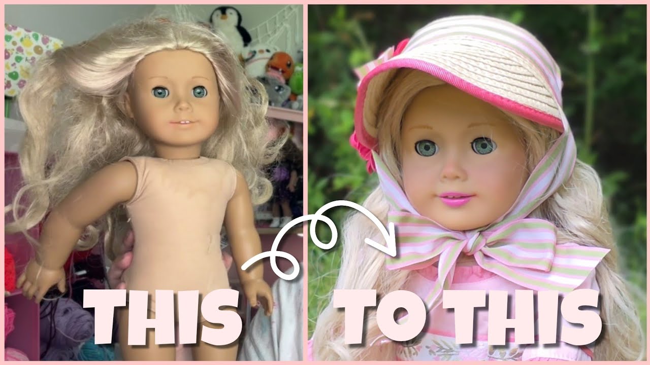 restoring a $5 Caroline Abbott doll! ✨🌸