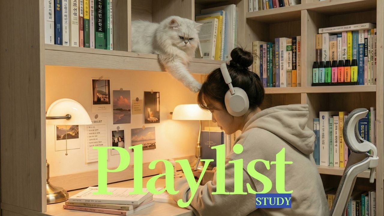 Playlist | 흔들림 없는 집중력! 냥냥펀치도 소용없다. | 딱 1시간 집중 또 집중 | 수험생을 위한 공부 플리 |