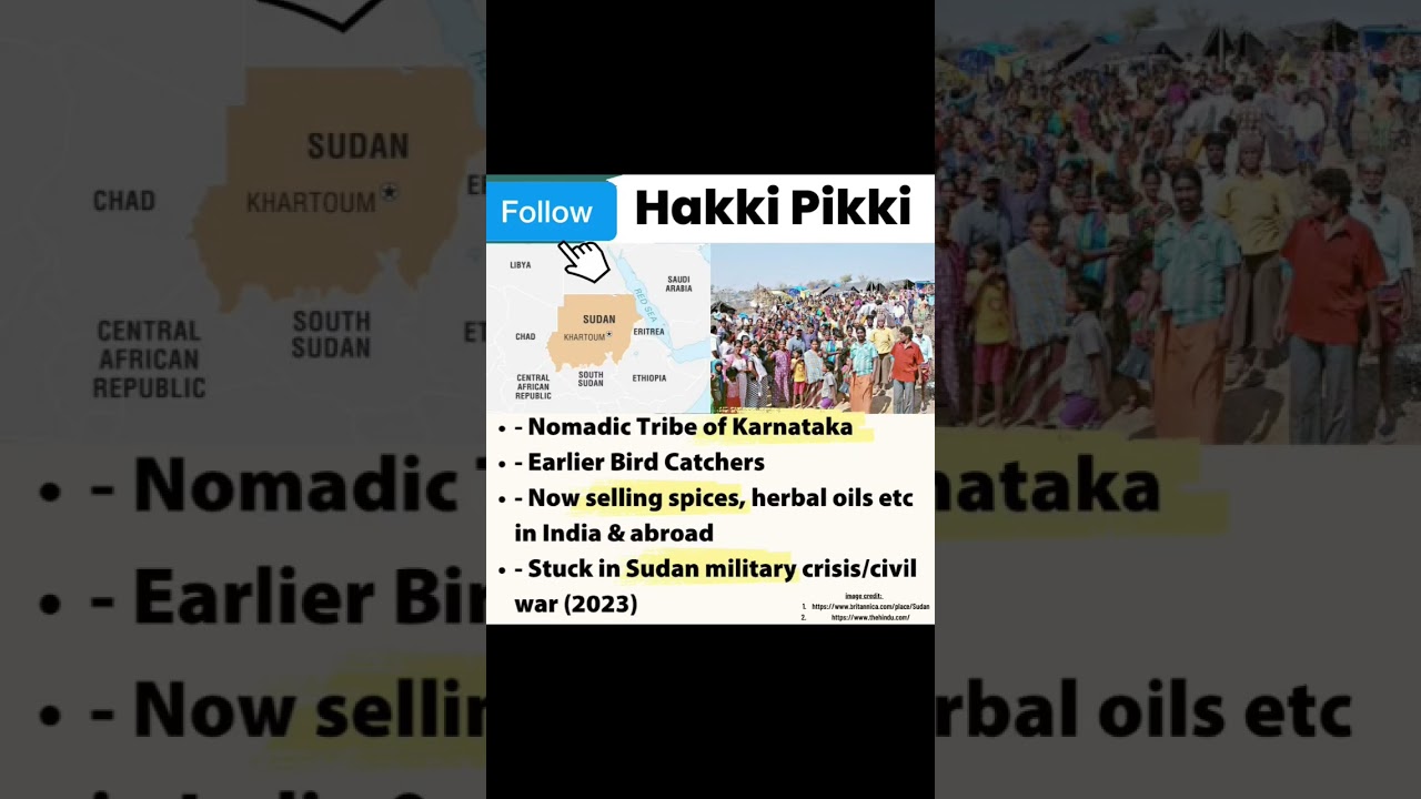 Hakki Pikki Tribe of Karnataka Stuck in Sudan military crisis/civil war (2023) 