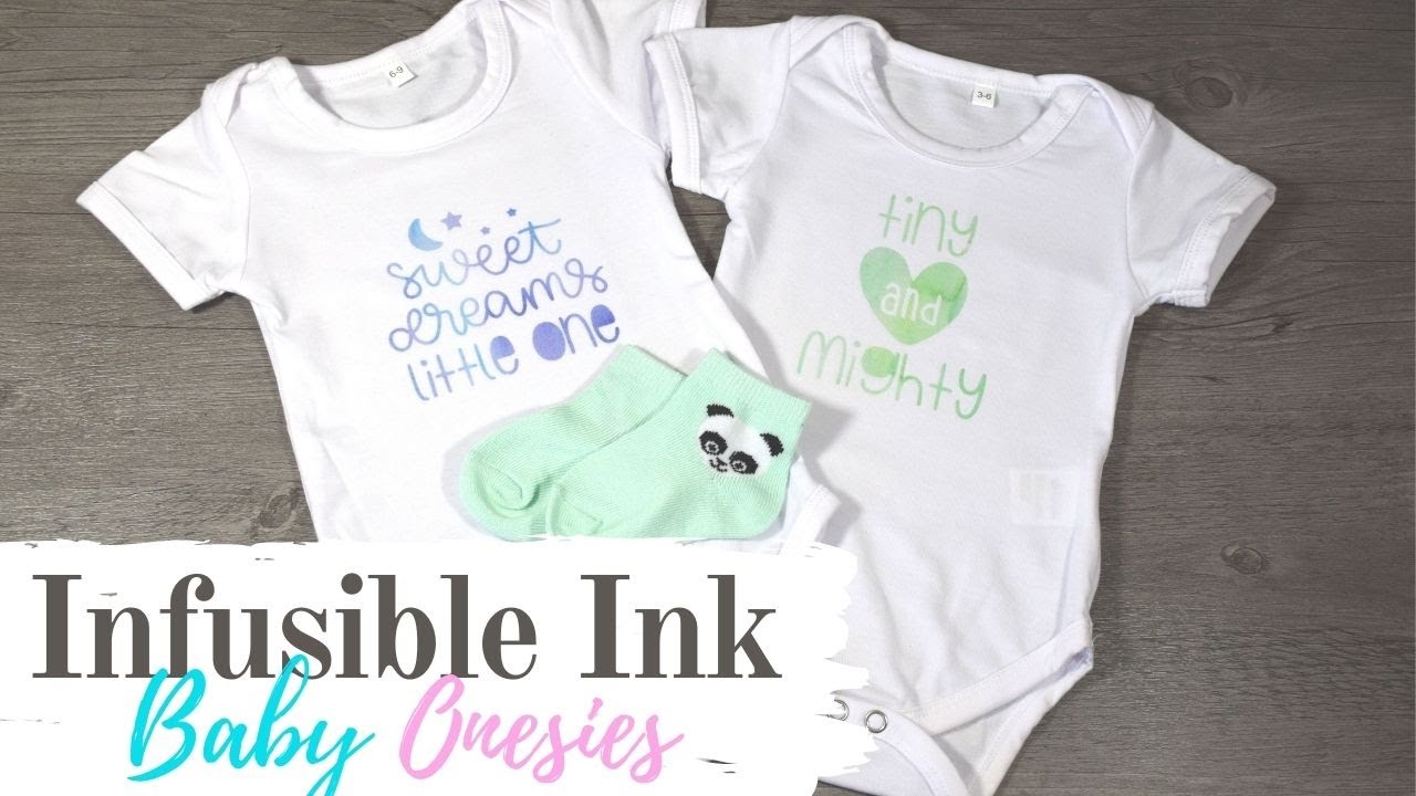 Easy DIY Baby Onesies Using Cricut Infusible Ink!