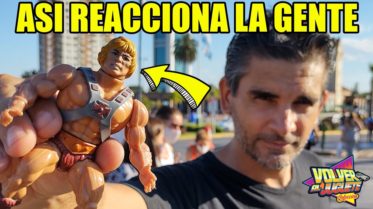 Como reacciona la gente al ver un muñeco de HE-MAN vintage!!!!  😲🤯😮