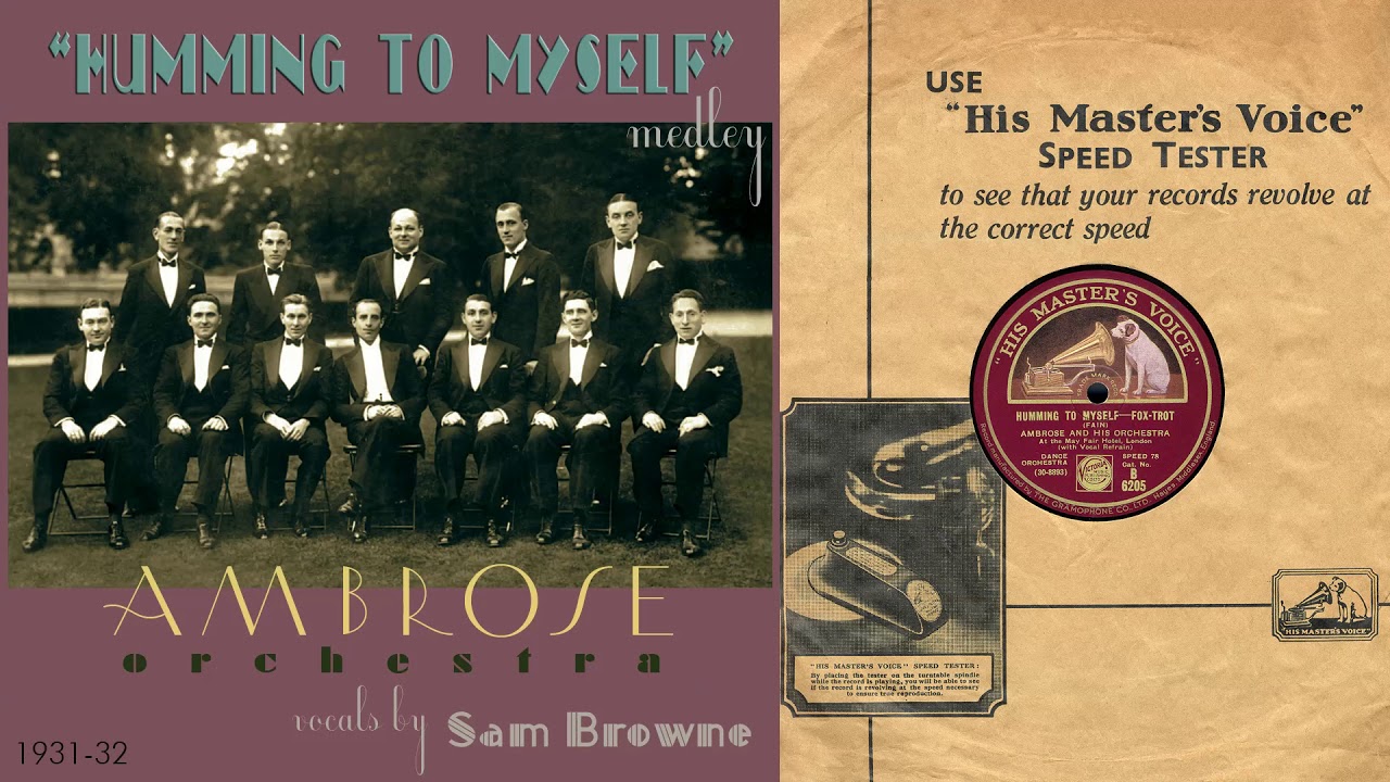 1932, Humming to Myself, Moonlight Saving Time, Me, Ambrose Orch. HD 78rpm