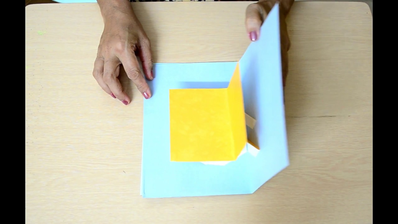 V Fold Pop up card