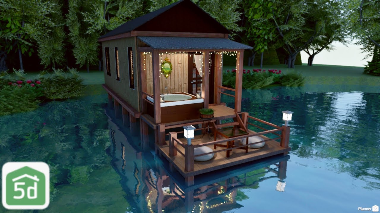 [1k Special] Lakeside Cabin + Different Types of Snapshots (creating on Cloud) in Planner 5D | Ayuh