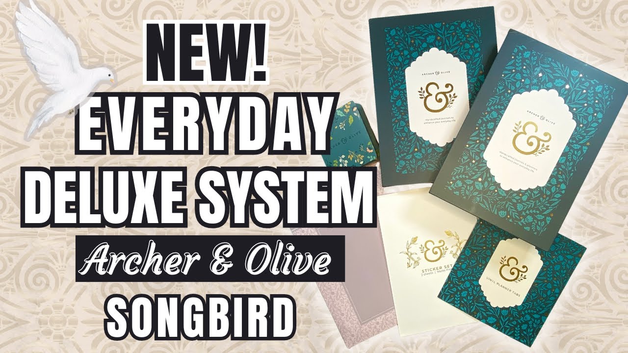 Archer & Olive Haul | Everyday Deluxe System and A5 Undated Planner in Songbird
