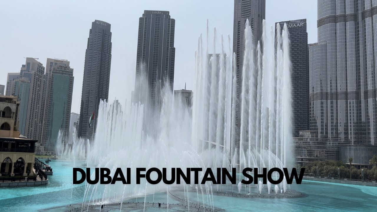 [4K] - Dubai Fountain Show - Motasoa | Show of 13:30PM | RoopramAviation