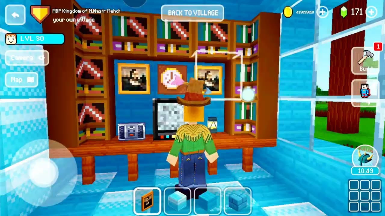 Building House with Natural Swimming Pool in Block Craft 3D Building Simulator || ME Blocks Pakistan
