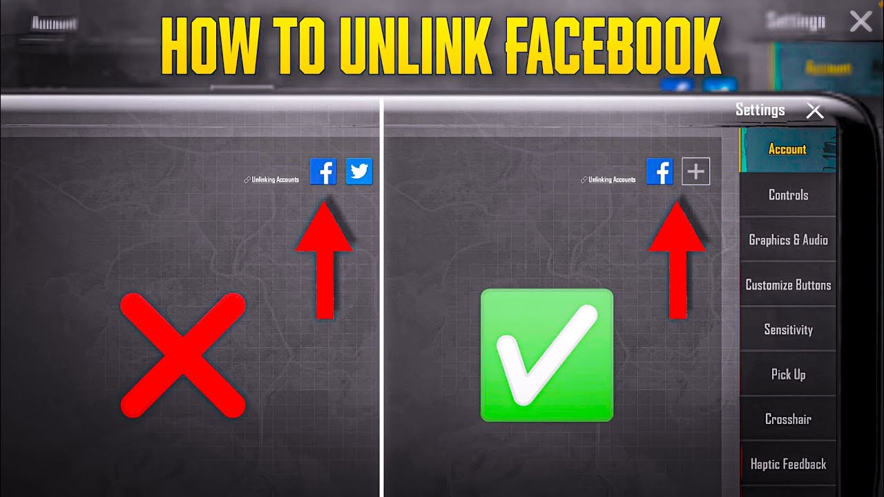 🔴HOW TO UNLINK FACEBOOK TO BGMI | BGMI MEIN FACEBOOK GMAIL TWITTER KAISE UNLOCK KAREN