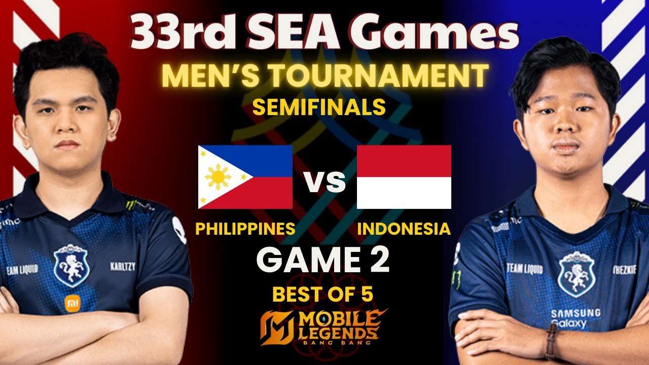 Philippines vs Indonesia Game 2 | 33rd SEA Games MLBB Men's Tournament | Semifinals