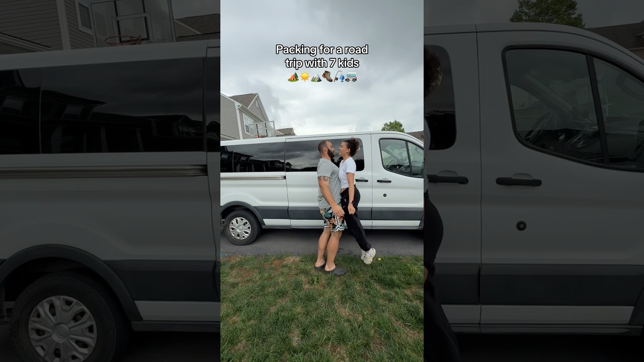 Taking 7 kids on a road trip and camping! #campingwithkids #campingtrip #vanlife #largefamily