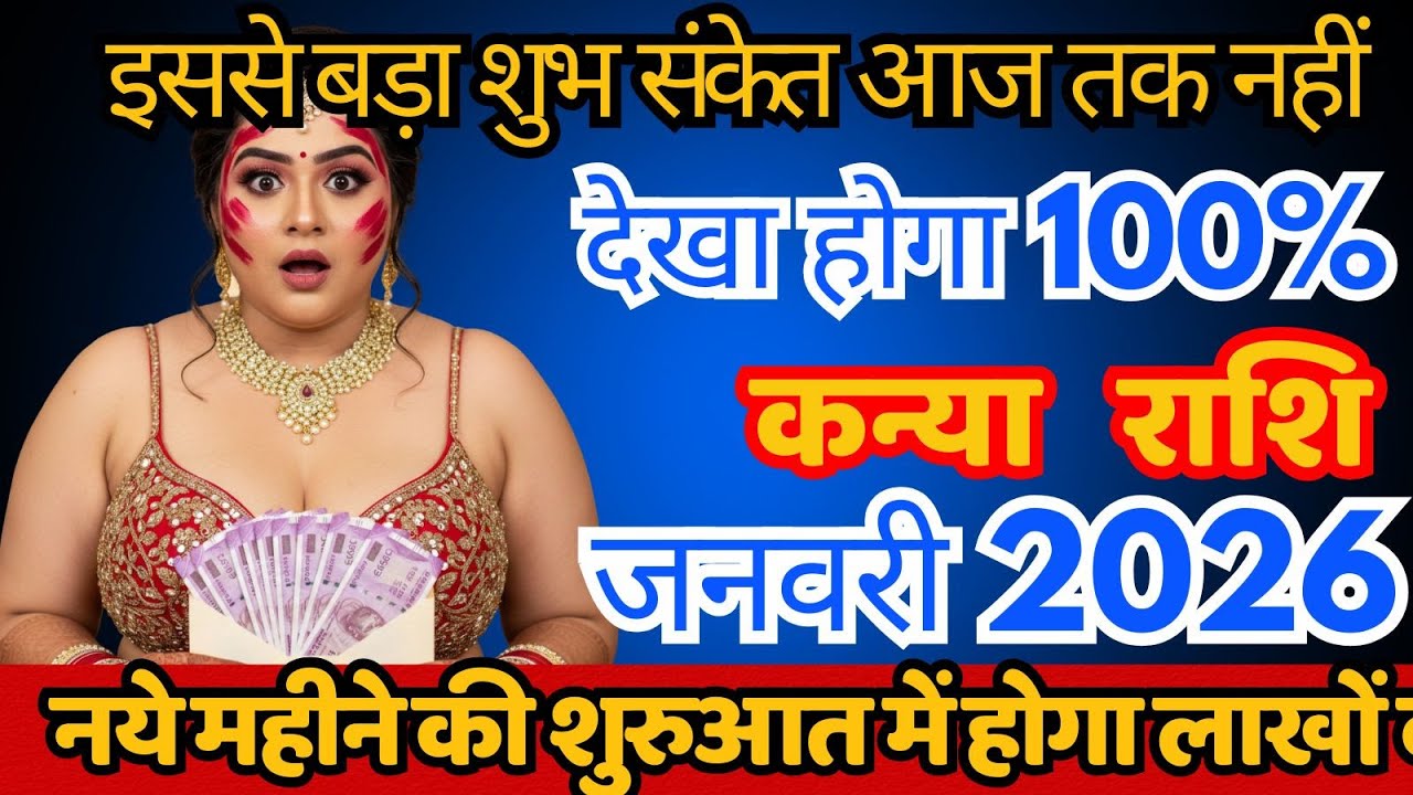 कन्या राशि जनवरी 2026 इससे बड़ा शुभ संकेत आज तक नहीं होगा Kanya Rashi KanyaGuruMaata